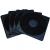 Arquivo CD para 1 unidade Plast. Quadrado Preto - 003313