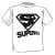 Camiseta SuperPai Branca - Tamanho GG