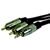 Cabo P2 Macho x 2 Plug RCA Metal Dourado 5,00m