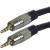 Cabo P2 Macho/Macho Metal Dourado 3,00m