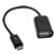 Cabo USB A F/ Micro USB (V8) 10cm