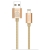 Cabo USB A M / iPhone 5/6 2.0 1,50m Dourado Tela - 007766