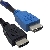 Cabo Monitor HDMI M / HDMI M 2.0 1,8m Plugs Azul e Preto - 007894