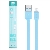 Cabo USB A M / Micro USB 5 Pinos 1,50m Azul Flat - 007907
