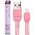Cabo USB A M / iPhone 5/6 2.0 1,50m Rosa Flat - 007903