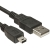 Cabo USB A M / Mini USB 5 Pinos Niquelado 1,0 metro