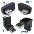 Adaptador USB A F�mea X USB B Macho 90 Graus Sa�da Para Baixo - 008138