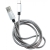 Cabo USB Tipo C para USB A 3.0 1,0 metro Inox Prata - 009221