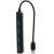 Hub USB 4 Portas 3.0 Barra PretoTipo C